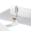 S925 Sterling Silver Cute Alpaca Pendant DIY Bracelet Necklace Accessories