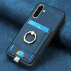 For Samsung Galaxy A36 Retro Splitable Magnetic Card Bag Leather Phone Case(Blue)