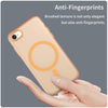 For iPhone SE 2022 / 2020 / 8 MagSafe Frosted Translucent TPU + PC Full Coverage Phone Case(Orange)