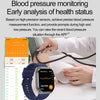 ET585 2.04 inch Nylon Strap IP68 Waterproof Smart Watch, Support ECG / Blood Composition Measurement(Black)