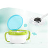 Baby Products Anti-sprinkling Design Baby Double Handle Biscuit Small Bowl Snack Cup(Yellow)