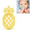 Pineapple Silicone Teether Babies Teething Pendant Nursing Soft Silicone Safe Toys for Soothe Teething Baby(Yellow)