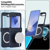 For Samsung Galaxy Z Flip6 Hinge MagSafe PC Full Coverage Phone Case(Deep Blue)