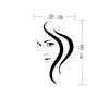 Home Decor Girl Removable Wall Stickers, Size: 60cm x 38cm