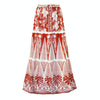 Retro Split Sexy One-Shoulder Swimsuit Chiffon Beach Skirt Swimsuit, Size: L(Red Suit)
