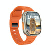 iW9 Ultra 2.04 inch Screen Smart Call Watch, BT Call / Heart Rate / Blood Pressure / Blood Oxygen(Orange Gold)