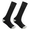 Y201 Winter Warm Tube Heated Cotton Socks Outdoor Heated Ski Socks, Style:without Battery Box(Black Grey)