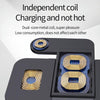 For Apple Watch B21 6 in 1 Mobile Phone / Earphone Universal Foldable Wireless Charger(Black)