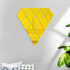 14pcs /Set Acrylic Diamond Mirror Stereo Wall Stickers Home Background Wall Decoration(Gold)