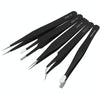 Precision Anti-Static Steel Tweezers with Protective Cover