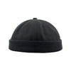 A36 Cartoon Coconut Tree Pattern Retro Hip Hop Without Eaves Sailor Hat Landlord Hat Skullcap, Size:One Size(Black)