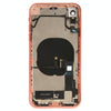 iPhone XR Orange Back Cover Assembly with Side Keys & Wireless Charging
