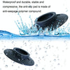 4pcs Universal Washing Machine Non-slip Mat Mute Anti-moving Fixed Base Shock-absorbing Pad(Black)