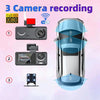 High-Definition Night Vision Driving Recorder, Model: Triple Recording With WIFI Mobile Playback