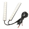 2 x 6W DIY White LED Daytime Running Light / DRL Lamp, Length: 17cm(Black)