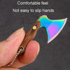 Mini Knife Keychain Portable Removal Express Pendant Accessory With Holster, Model: Axe Sanding