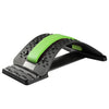 Lumbar Traction Stretching Device Posture Corrector Waist Support Spine Pain Relief Back Massage Stretcher(Black+green)