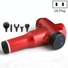 Muscles Relax Massager Portable Fitness Equipment Fascia Gun, Specification: 6232 32 Gears Red(US Plug)