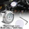 2 PCS Motorcycle 22-25mm Handlebar Thermometer (White)