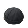 A28 Flower Pattern Personalized Beanie Skullcap Adjustable Sailor Hat, Size:One Size(Black)