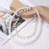 N2209-12 Double-layer Pearl Chain Ladies Temperament Necklace Collarbone Chain