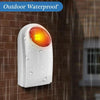 90dB Wired Outdoor Siren with Blue Flashing Light (12V DC, PA-100)