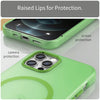 For iPhone 12 Pro MagSafe Frosted Translucent TPU + PC Full Coverage Phone Case(Green)