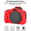For Canon EOS R100 Litchi Texture Soft Silicone Protective Case(Red)
