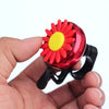 5 PCS Bicycle Bell Flower Aluminum Bell(Red)