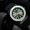 addies MY-052 Business Multifunctional Luminous Watch Silicone Watchstrap Watch for Men(Black Silver)