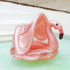 Inflatable Children Swimming Ring with Sunshade Floating Seat(Flamingo)