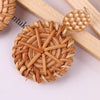E2002-6 Knock Pattern Deep Cake Bamboo Vine Handmade Woven Earrings Bosomia Style Earrings