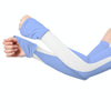 1 Pair Summer Sun Protection Extended Ice Sleeves UV Protection Arm Sleeves, Size: S(Blue+White)