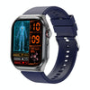 ET585 2.04 inch Silicone Strap IP68 Waterproof Smart Watch, Support ECG / Blood Composition Measurement(Blue)