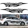 2 PCS/Set D-476 Fire Element Pattern Car Modified Decorative Sticker(White)