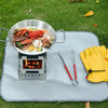 Outdoor Camping Stainless Steel Binaural Pans(24cm)