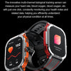 LEMFO HK56 2.06 inch BT5.3 IP68 Sport Smart Watch, Support Bluetooth Call / Message Notification / Heart Rate / Blood Pressure Health Monitor(Orange)