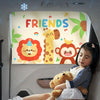 Suction Cup Car Sunshade Children Rear Side Window Insulation Sunscreen Cartoon Car Curtain, Style: Lion Monkey