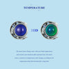 SCC2558 Sterling Silver S925 Temperature Sensitive Discoloration Blue Moon Bead Bracelet Accessories