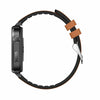 F100 1.7 inch HD Square Screen Leather Strap Smart Watch Supports Body Temperature Monitoring/Blood Oxygen Monitoring(Brown)