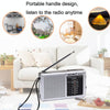 BAIJIALI BJL228 Retro Portable Two Band FM AM Radio Built-in Speaker(Black)