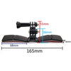 TUYU Motorcycle Integrated Hinged Helmet Chin Sports Camera Mounting Bracket, Style: With 2 Stickers