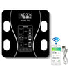 Household Smart Body Fat Electronic Weighing Scale, USB Charging Version(Black)