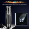 Mini USB Rechargeable Electric Razor Self-service Hair Clipper Shaver(Black)