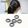 20pcs / Pack Girls Kids Rubber Bands Ponytail Holder Elastic Hair Bands(Gray)
