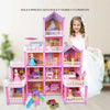 DSJ55 162pcs/set Children Passing Domestic Toy Doll House Princess Castle Set Simulation Disguise House