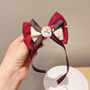 Christmas Gold Velvet Headdress Duckbill Clip, Color: LD009 Santa Claus