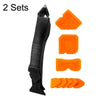 Silicone & Metal Scraper Set (Black) - Glass, Tile & Grout Remover