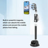 PULUZ Car Suction Cup Arm Mount Phone Tablet Magnetic Holder with Phone Clamp (Black)