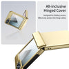 For Samsung Galaxy Z Flip6 Integrated AG Frosted Vacuum Plating Phone Case(Gold)